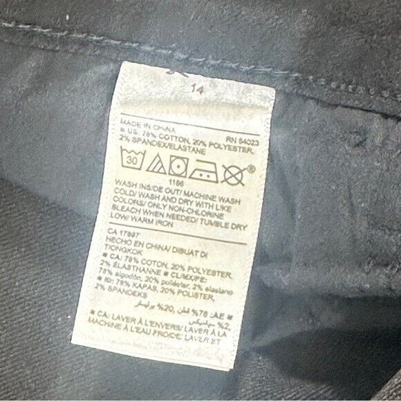 Old Navy Jeans Womens Sz.14 Black Super Skinny Denim Rocker Preppy - Picture 3 of 9